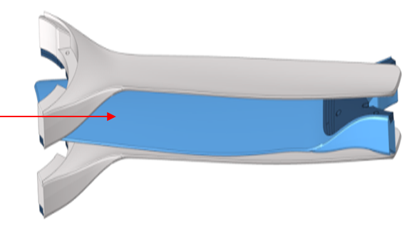 Middle blade